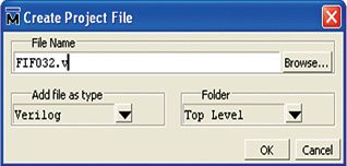 Fig. 4: Create Project File window