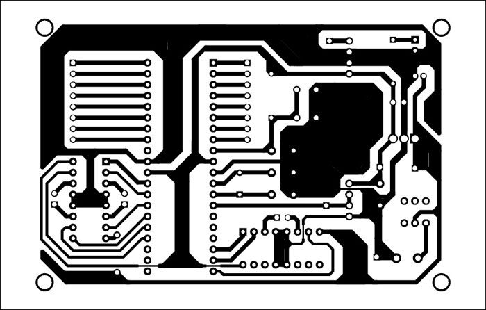 Fig. 6: Actual-size PCB of the main module (robot)
