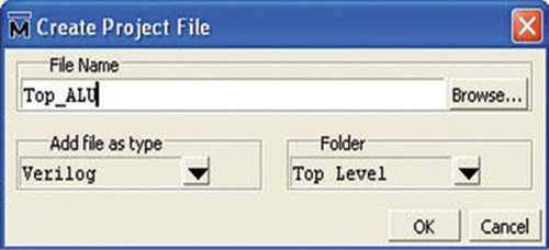 Fig. 5: Create Project File window