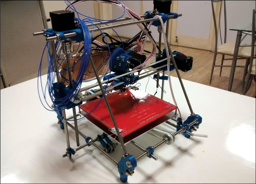Fig. 1: LM8UU Prusa Mendel 3D printer