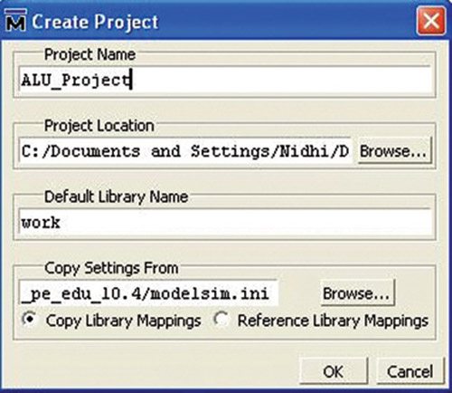 Fig. 3: Create Project window