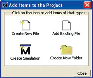 Fig. 2: Create Project window