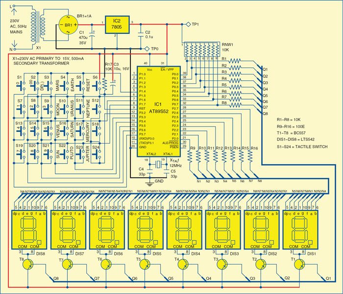 Hasil gambar untuk calculator circuit diagram