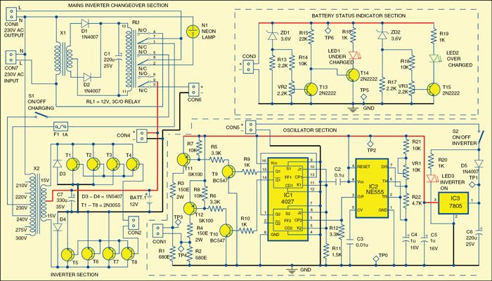 Mini Ups System Circuit Diagram - 1e4_fig_1 Circuit Diagram Of Mini Offline Ups - Mini Ups System Circuit Diagram