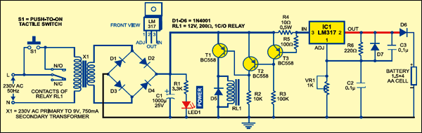 Auto Turn-off Battery Charger Circuit