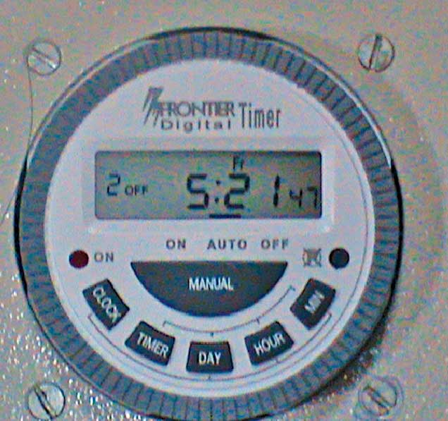 Fig. 3: Front of the time switch
