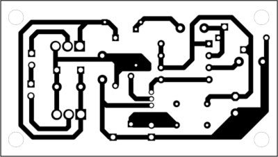 Fig. 2: An actual-size, single-side PCB for the semiconductor relay for automotive applications
