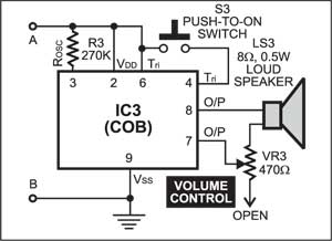 Fig. 3: The COB circuit for 6-in-1 mantraplayer