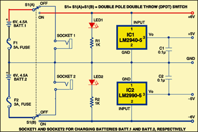 Fig. 1: Circuit for mobile electronic workbench