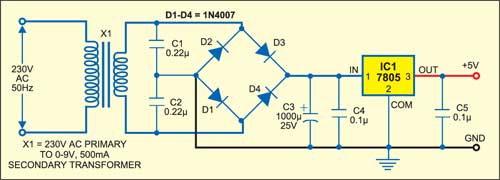 Fig. 2: Power supply circuit