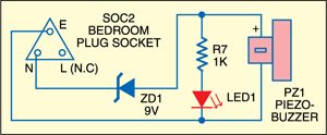 Fig. 2: Circuit of remote buzzer unit