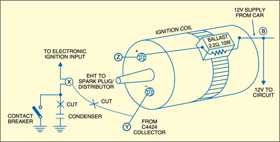 Fig. 2: Wiring diagram of ignition coil