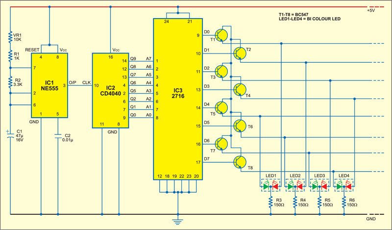 Versatile LED Display Circuit
