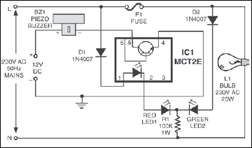 Fig.2 Blow- fuse indicator with alarm