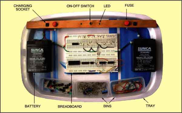Fig. 2: Photograph of electronic workbench