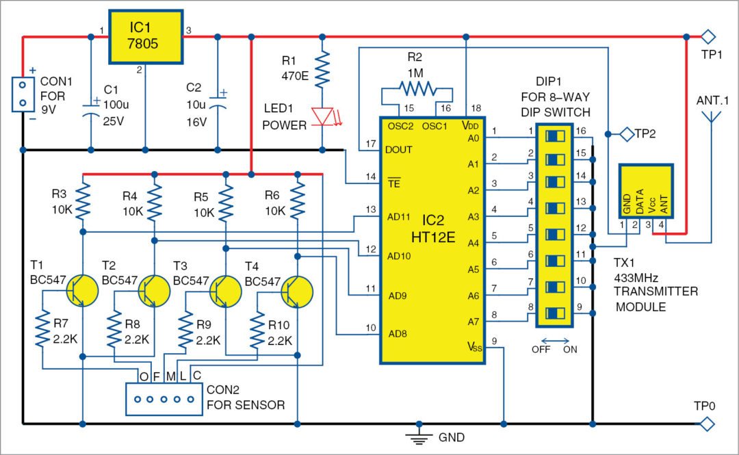 Wireless Water Level Indicator Without Microcontroller ...