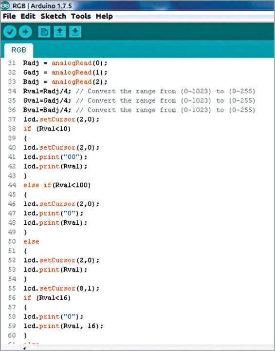 Arduino Based RGB Colour Code Generator Electronics Project