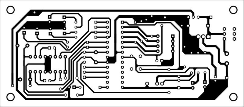 PCB layout of the remote controlled robot