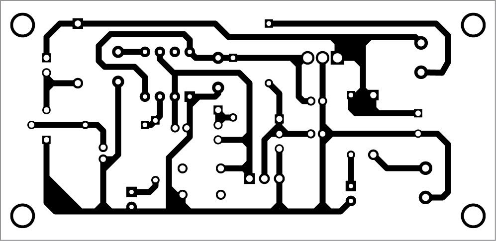 PCB layout of the water pump dry-run guard
