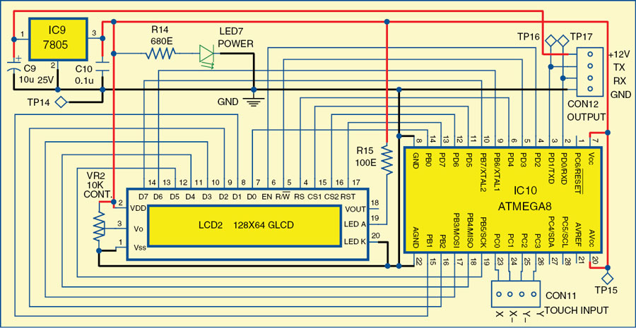 Fig. 4: Touch-control module circuit
