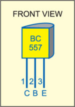 Fig. 3: Pin configuration of transistor BC557