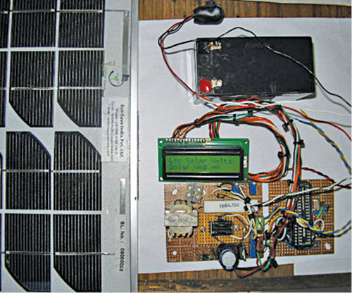 Fig. 5: Author’s prototype of the pic microcontroller based solar charger