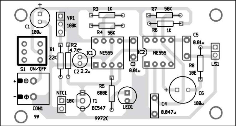 Thermistor Based Fire Alarm Full Circuit Diagram Available 1365