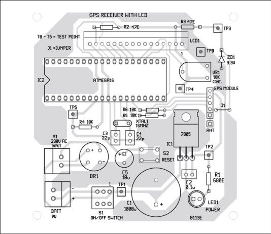 Standalone GPS Receiver with LCD Display