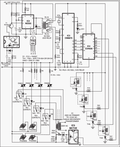 9-Line Telephone Sharer