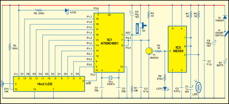 RPM Counter Using Microcontroller AT89C4051