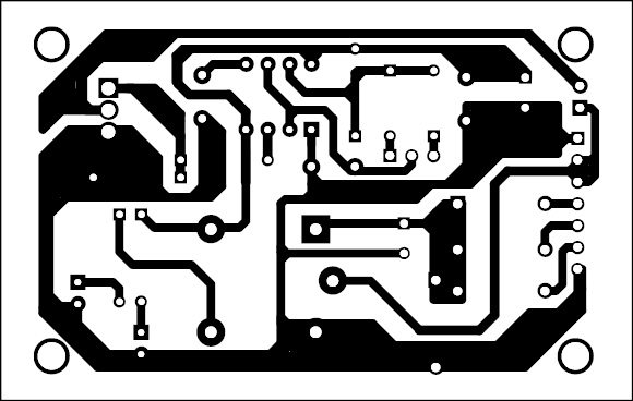 Fig. 4: Actual-size PCB of the DRL