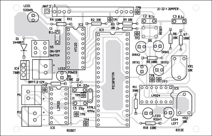 RF Based Dual Mode Robot | Circuit Diagram With Full Explanation