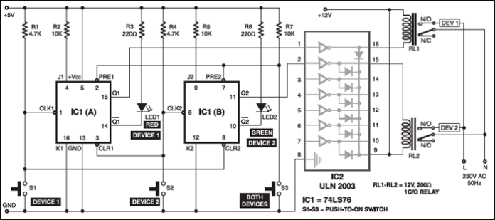 Smart Foot Switch | Detailed Circuit Diagram Available