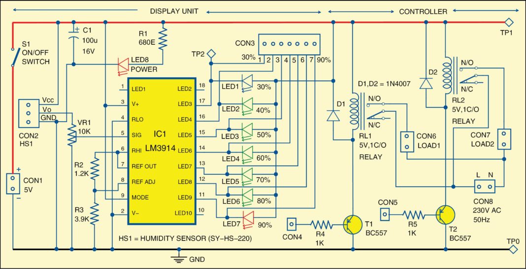 Humidity Sensor Circuit Diagram 7320