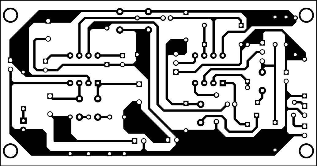 Fig. 2: PCB layout of the dual audio signal tracer