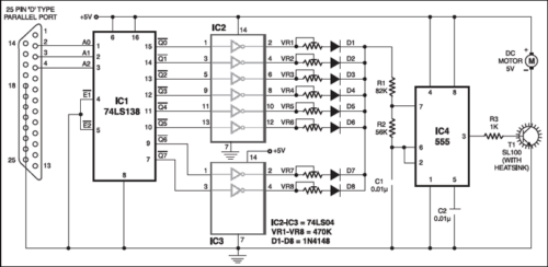 PC Based DC Motor Speed controller | Circuit with Source Code