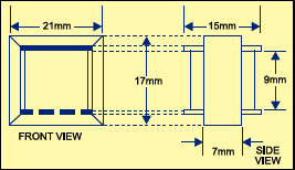 Fig. 2: Dimensions of audio transformer