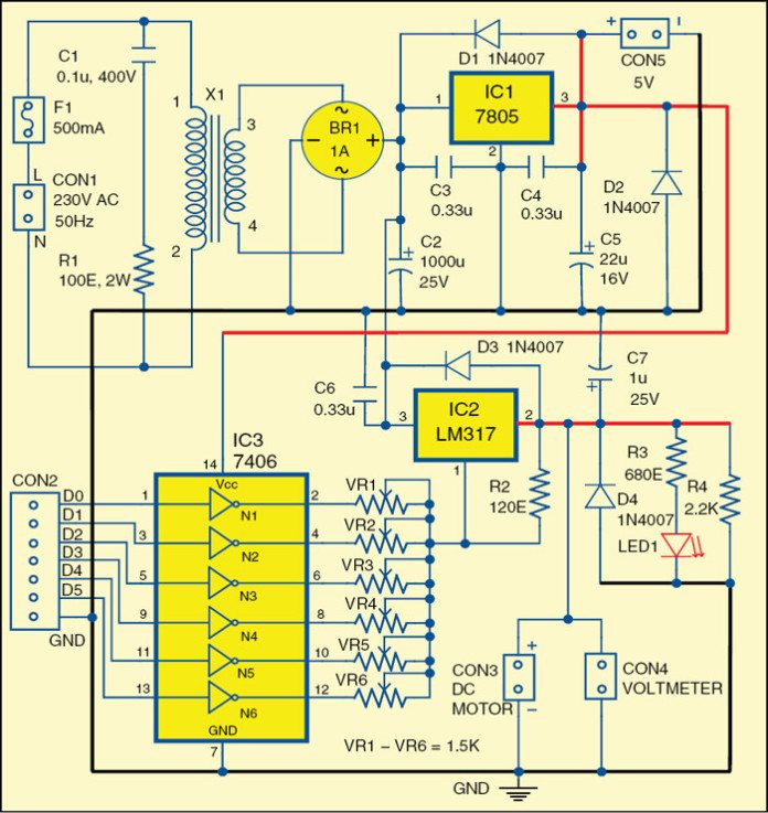 Low-Cost 6-Bit DAC - Electronics For You