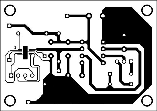 single-side PCB for the brushless DC motor driver