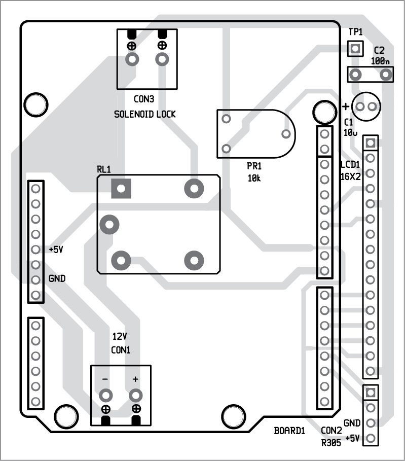 Fig 6Fig. 6: Component layout of the PCB