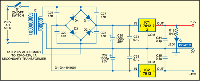 Fig. 3: Power supply circuit