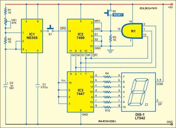 Electronic Dice | Detailed Circuit Diagram Available