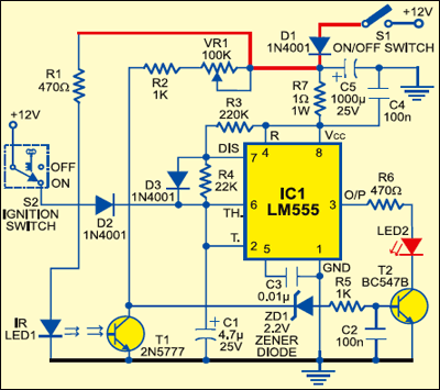 Fig. 1: Circuit of smart cellphone holder