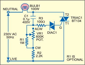 light dimmer that doubles as a voltmeter