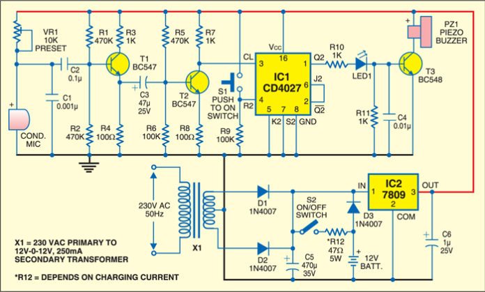 Anti Theft Alarm | Detailed Circuit Diagram Available