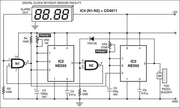 Digital Clock Circuit Diagram With Pcb Layout - PCB Circuits