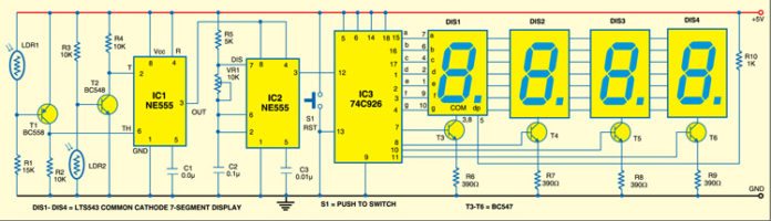 Ball Speed Checker | Detailed Circuit Diagram Available