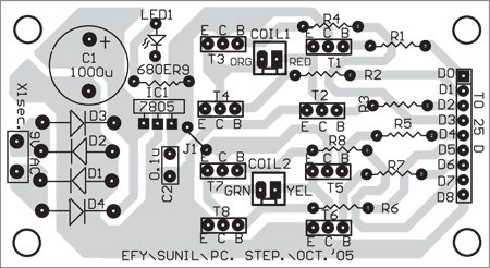 Fig. 6: Component layout for the PCB