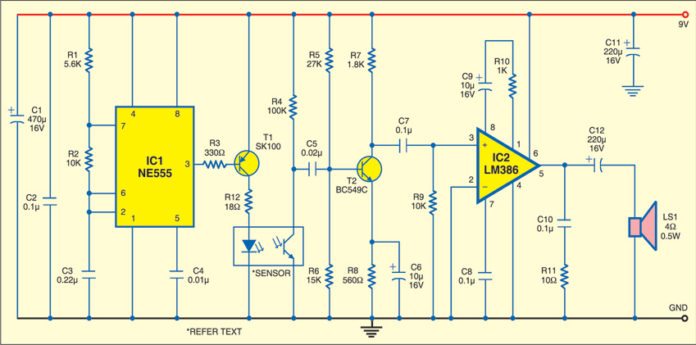 IR Proximity Detector | Detailed Circuit Diagram Available