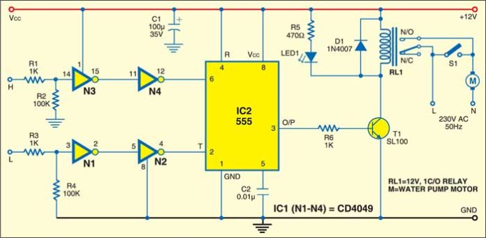 Simple Automatic Water Level Controller | Full Circuit with Explanation